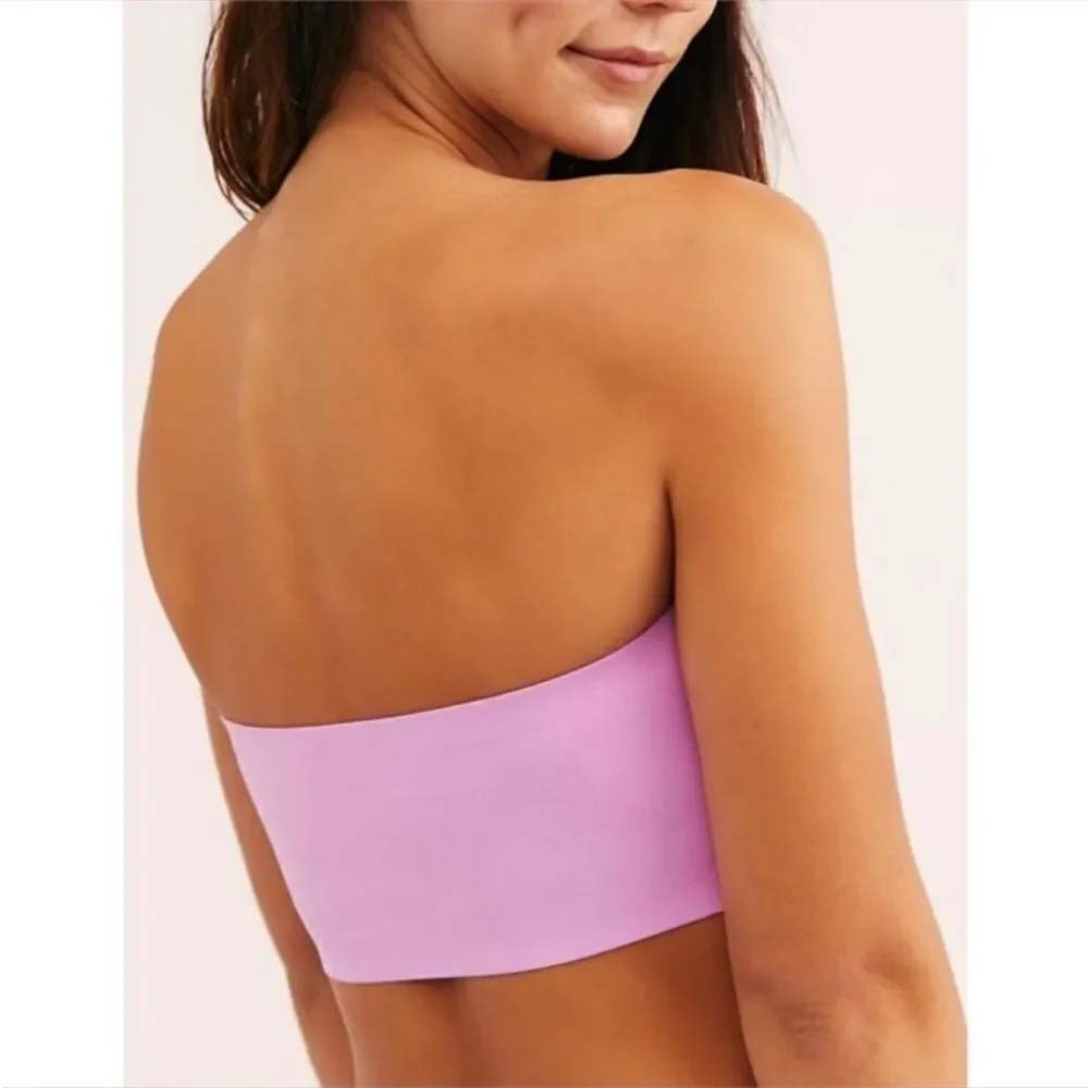 Free People Nina Neon Bandeau in Electric Orchid Pink. SMALL=FITS 32D/34A/34B - Picture 4 of 6